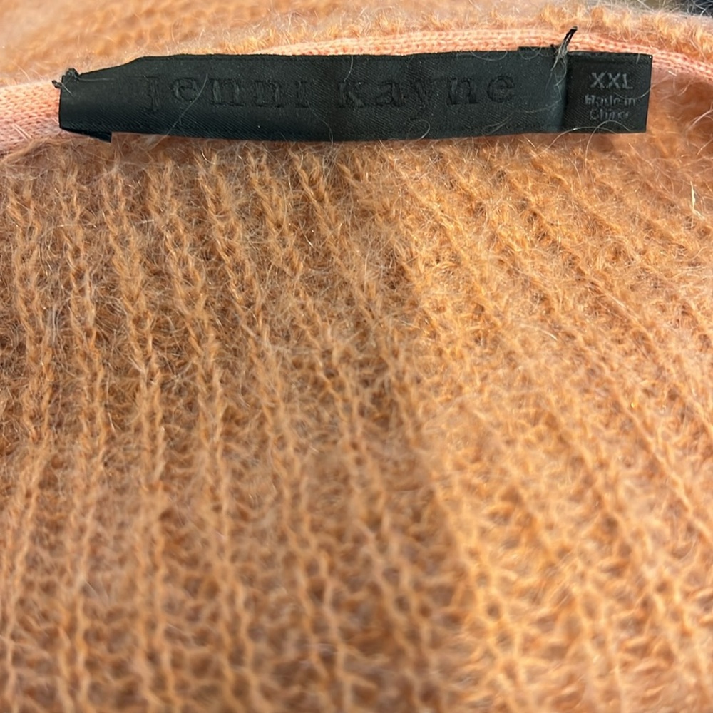 🔹 Jenni Kayne Mohair Blend V Neck Cabin Sweater - Picture 3 of 4